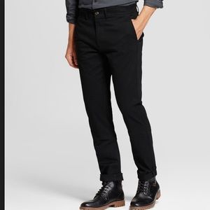 Men's Every Wear Slim Fit Chino Pants -
Goodfellow & Com Black 30x30